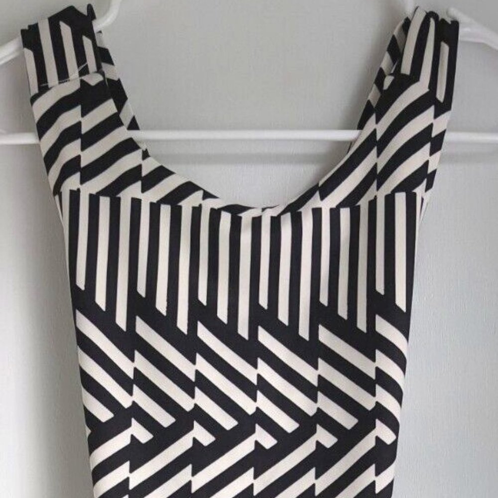 Express Black and White, Geometric Bodysuit